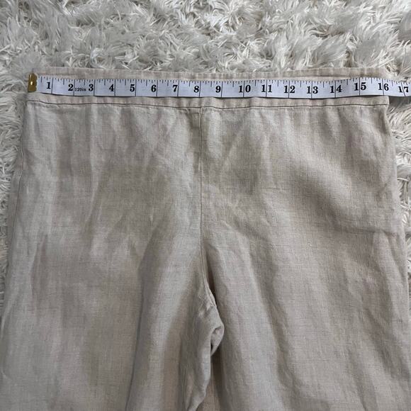 Eileen Fisher Petite Linen Blend Pant Size PM - Picture 5 of 7
